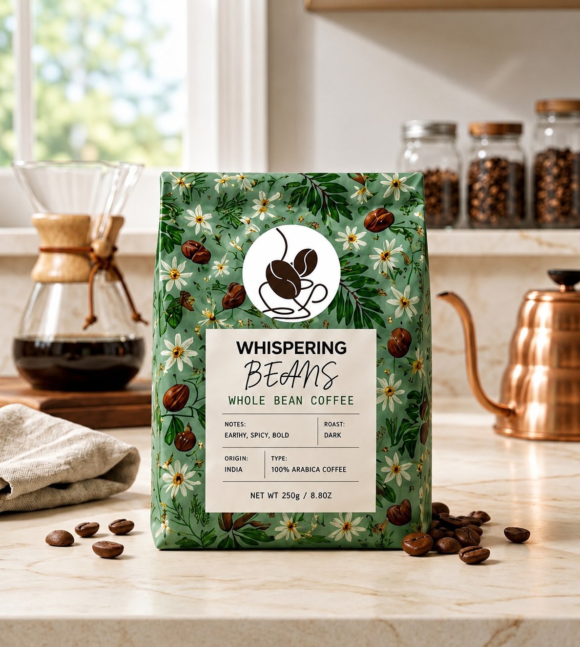 Earthy Spicy Bold Coffee