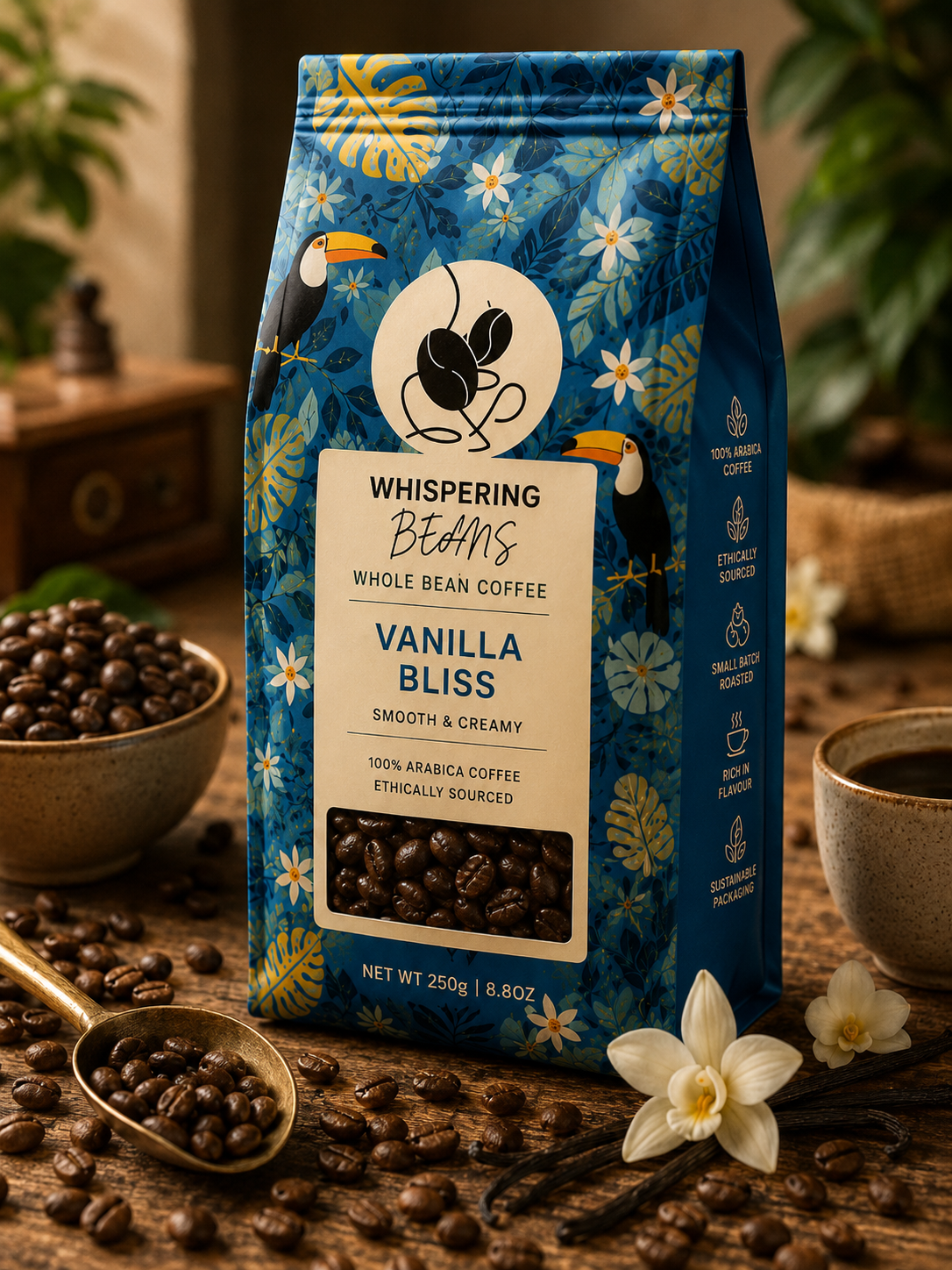 Vanilla Bliss Whole Bean Coffee