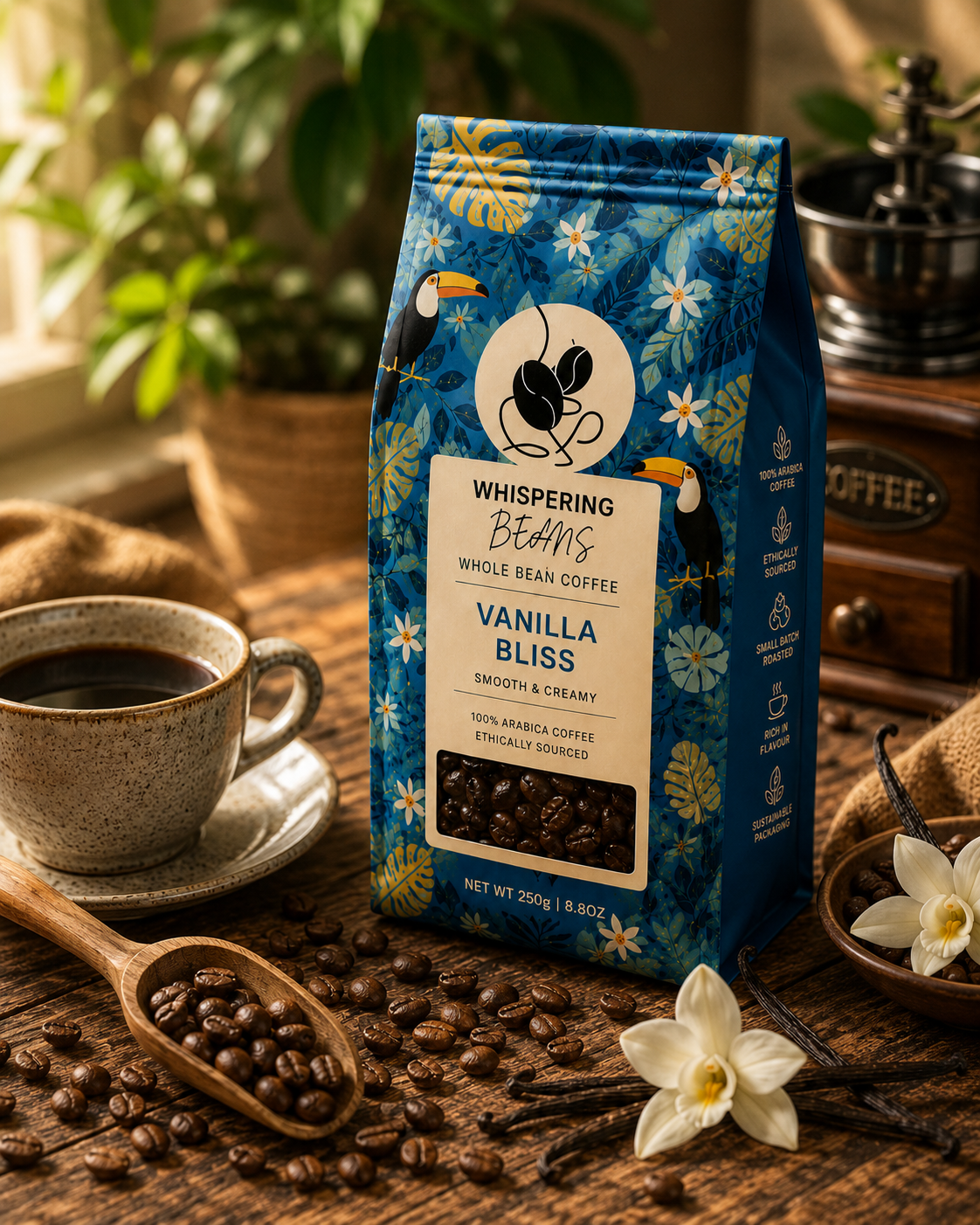 Vanilla Bliss Whole Bean Coffee - Image 4