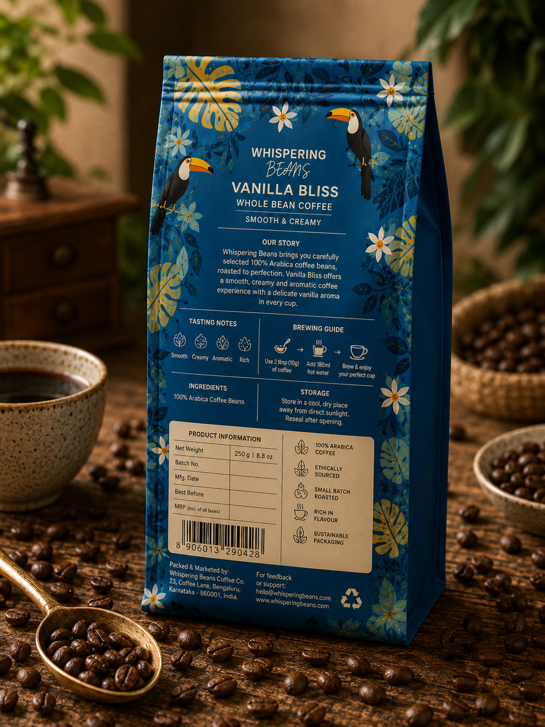 Vanilla Bliss Whole Bean Coffee - Image 6