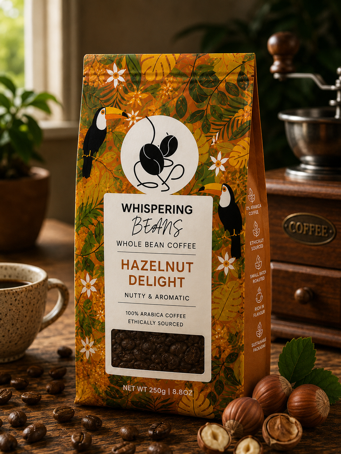 Hazelnut Delight Whole Bean Coffee