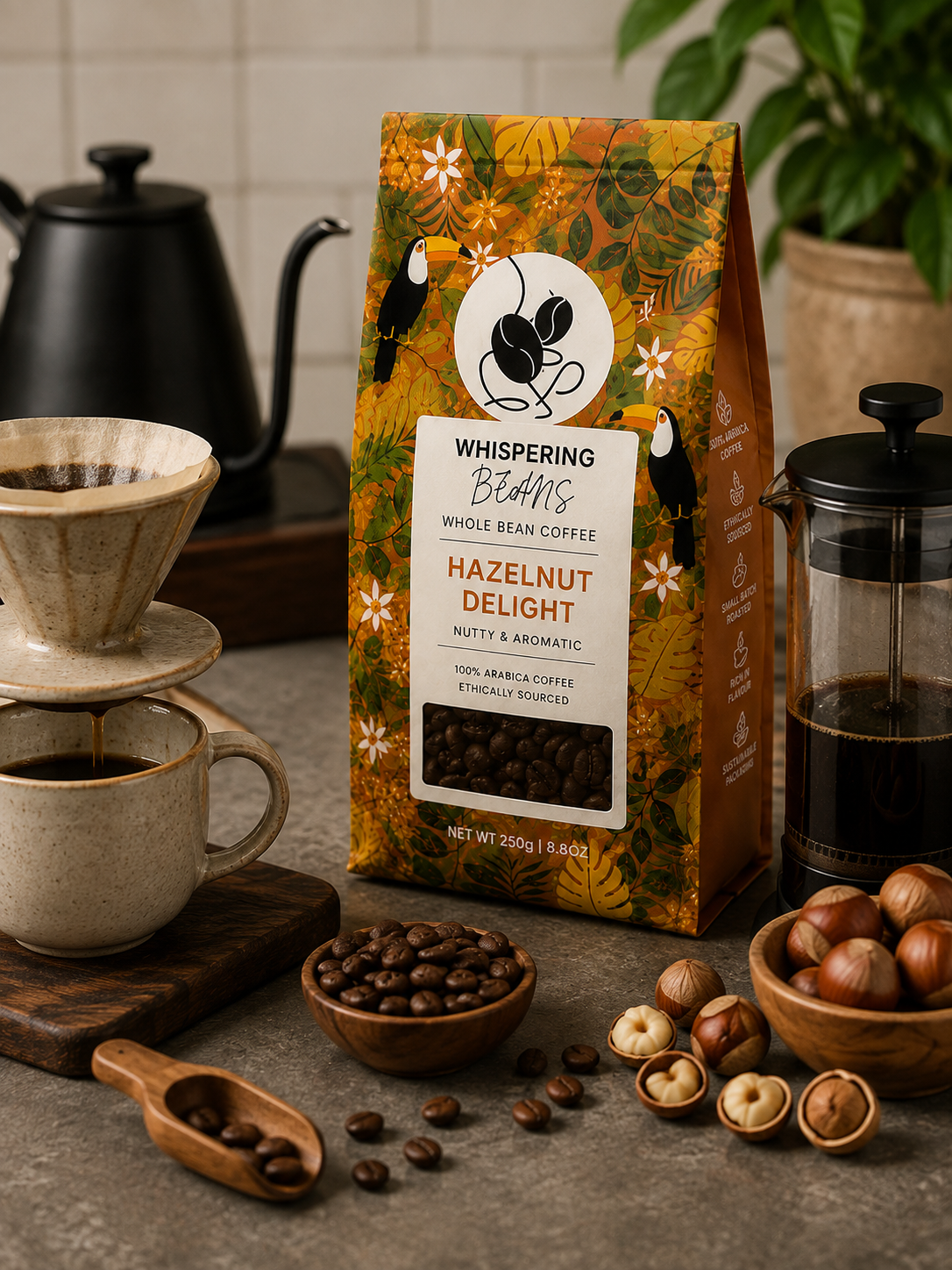 Hazelnut Delight Whole Bean Coffee - Image 3