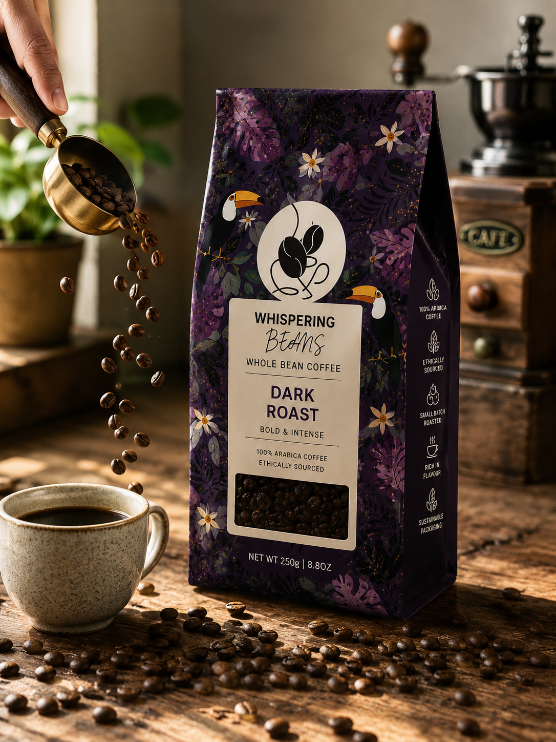 Dark Roast Whole Bean Coffee - Image 4