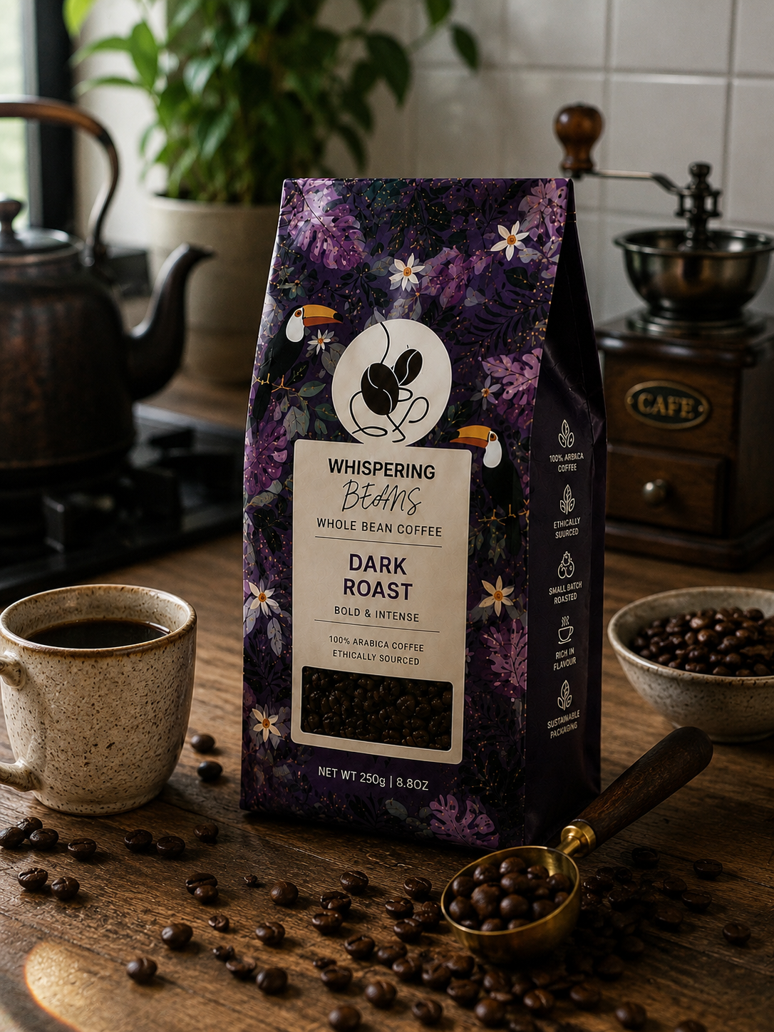 Dark Roast Whole Bean Coffee - Image 2