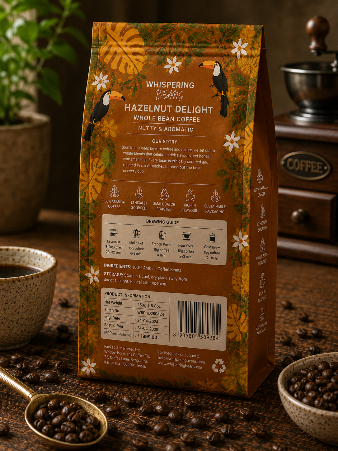 Hazelnut Delight Whole Bean Coffee - Image 5