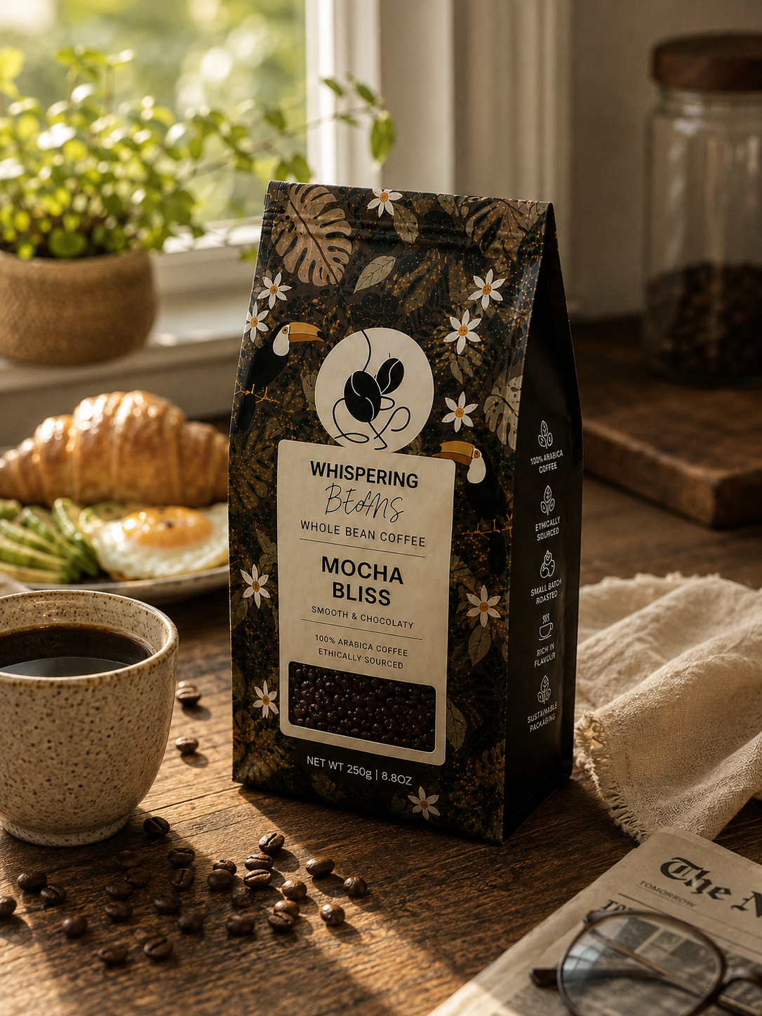 Mocha Bliss Whole Bean Coffee - Image 4