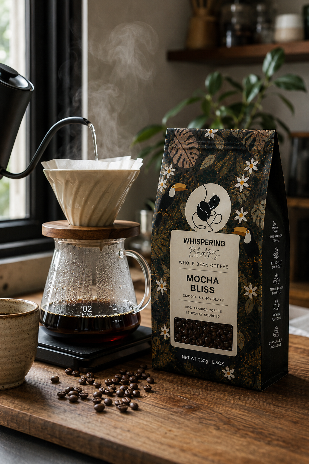 Mocha Bliss Whole Bean Coffee - Image 3