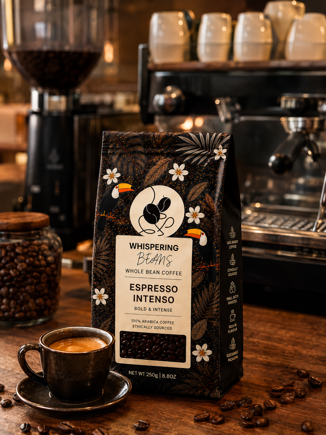 Espresso Intenso Whole Bean Coffee - Image 2