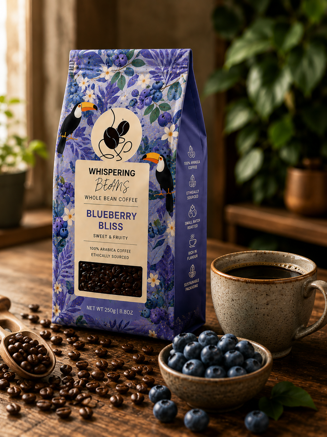 Blueberry Bliss Whole Bean Coffee