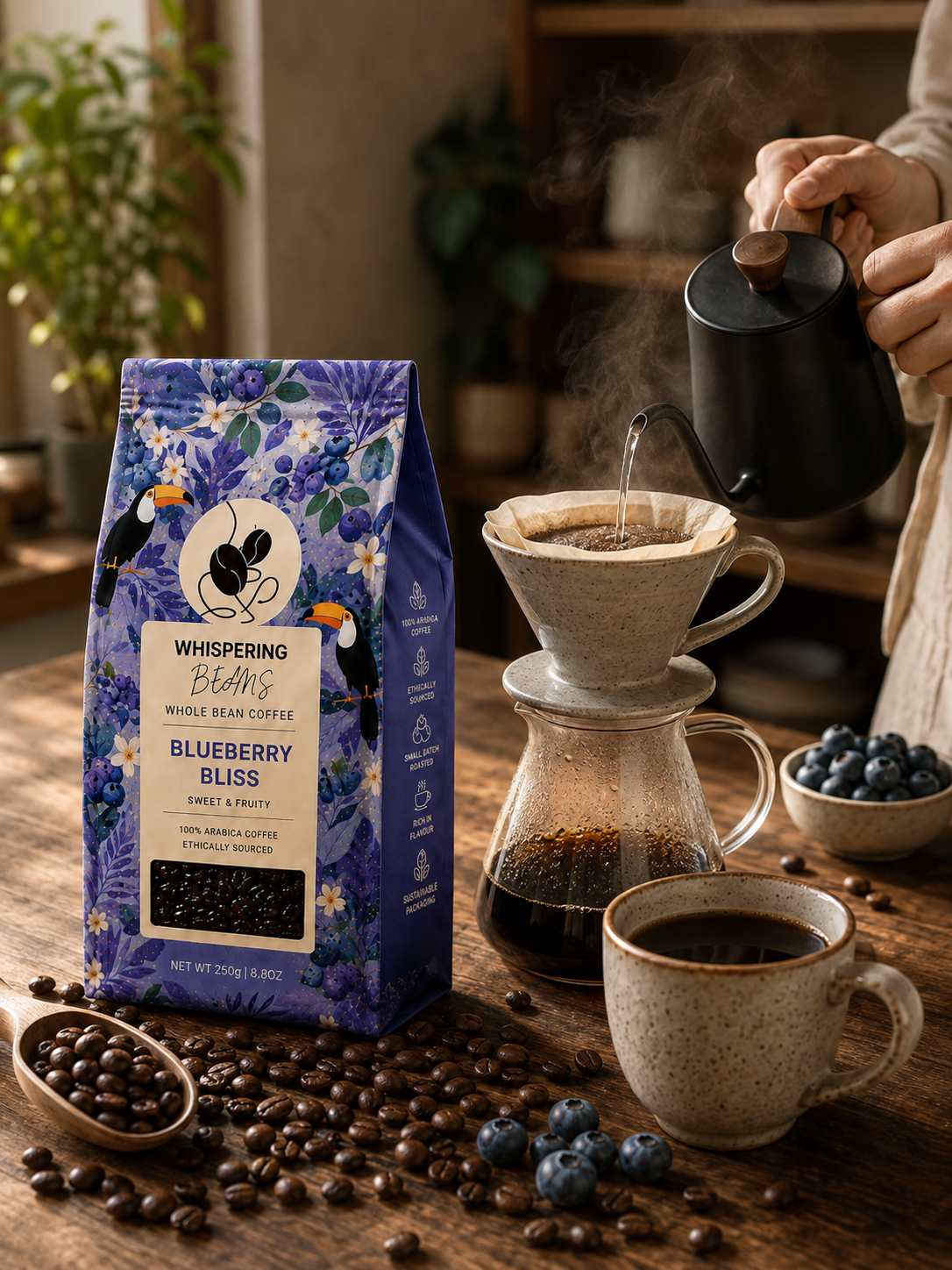 Blueberry Bliss Whole Bean Coffee - Image 2