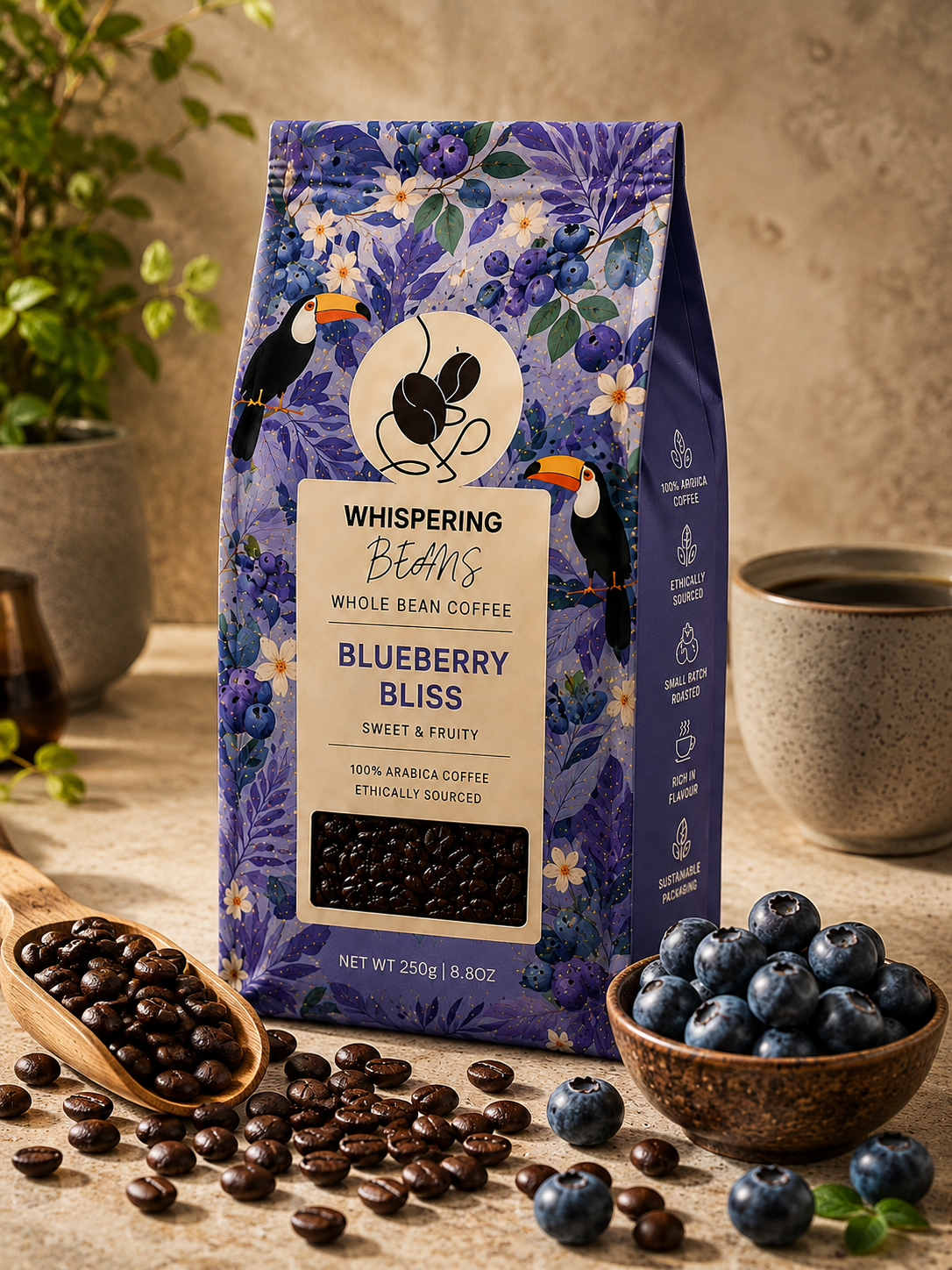 Blueberry Bliss Whole Bean Coffee - Image 3