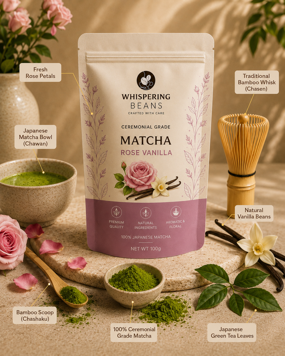 Rose Vanilla Matcha - Image 3