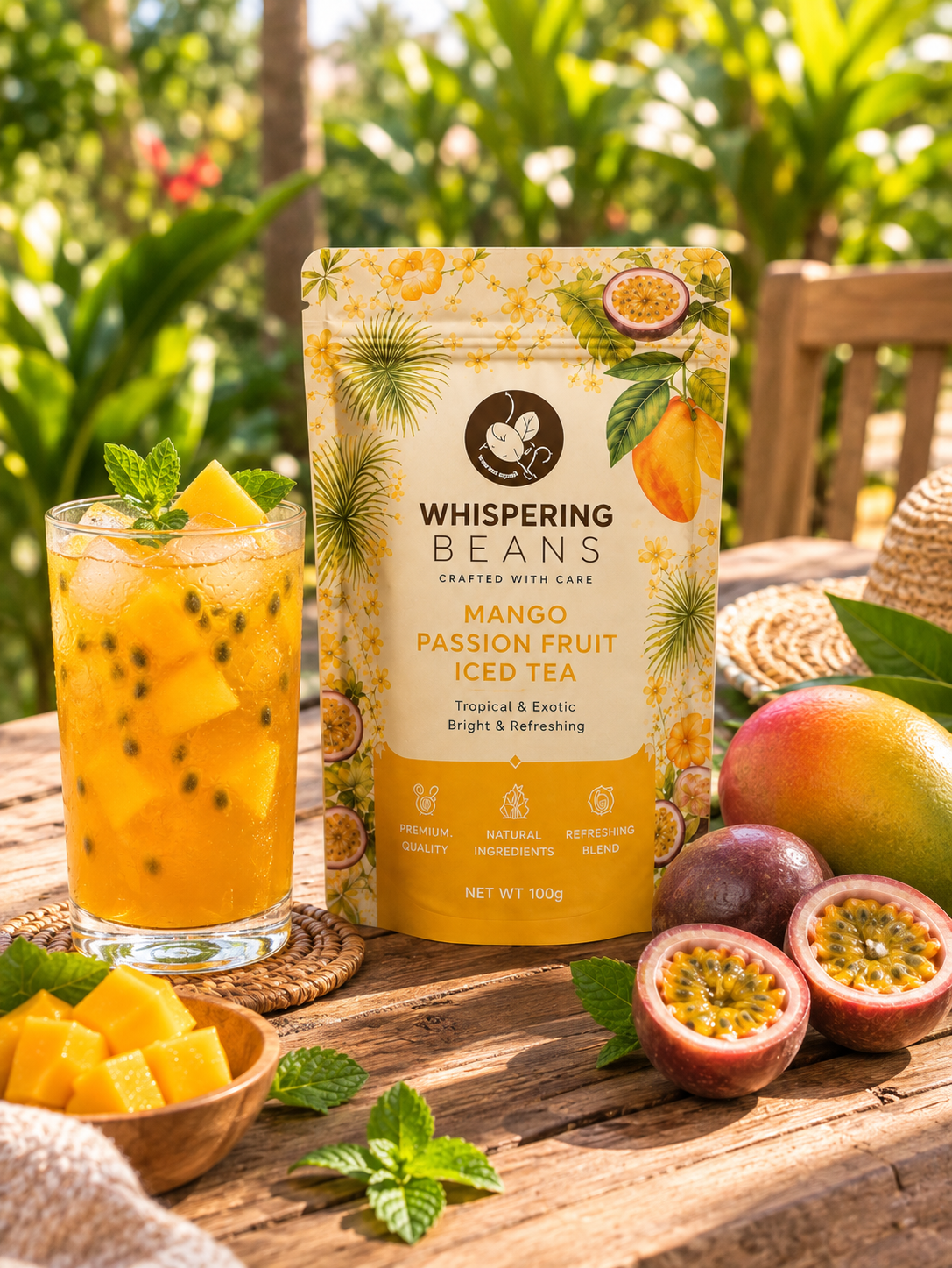 Mango Passion Fruit Iced Tea - Image 4