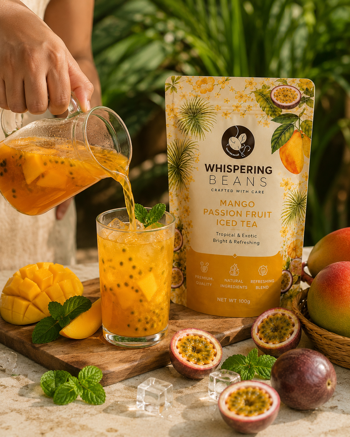 Mango Passion Fruit Iced Tea - Image 2