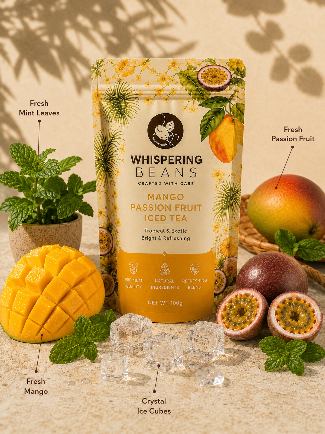 Mango Passion Fruit Iced Tea - Image 3