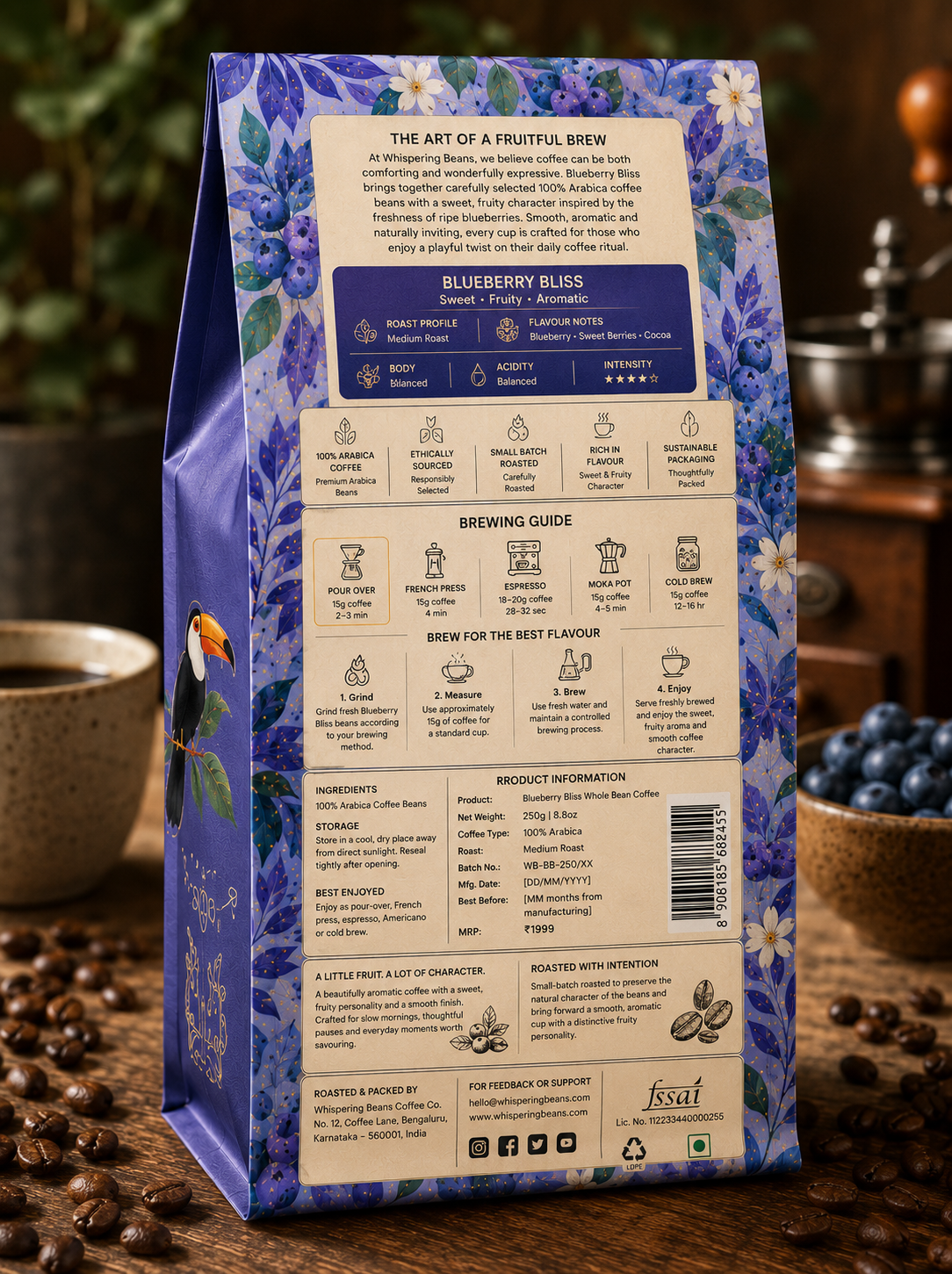 Blueberry Bliss Whole Bean Coffee - Image 5