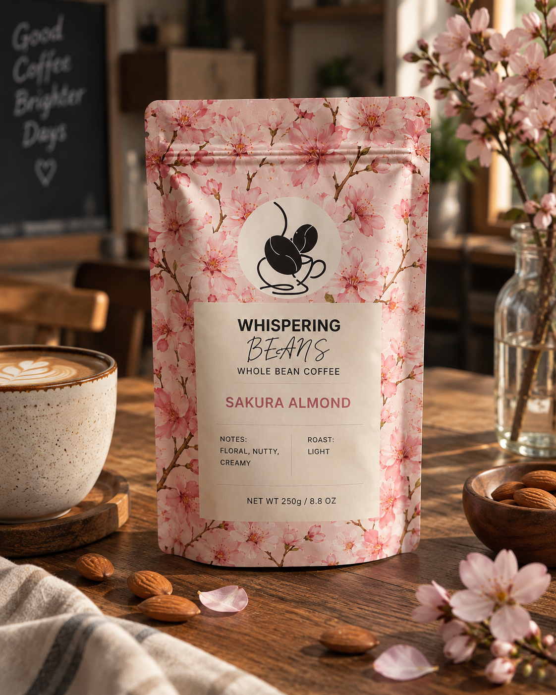 Sakura Almond Coffee